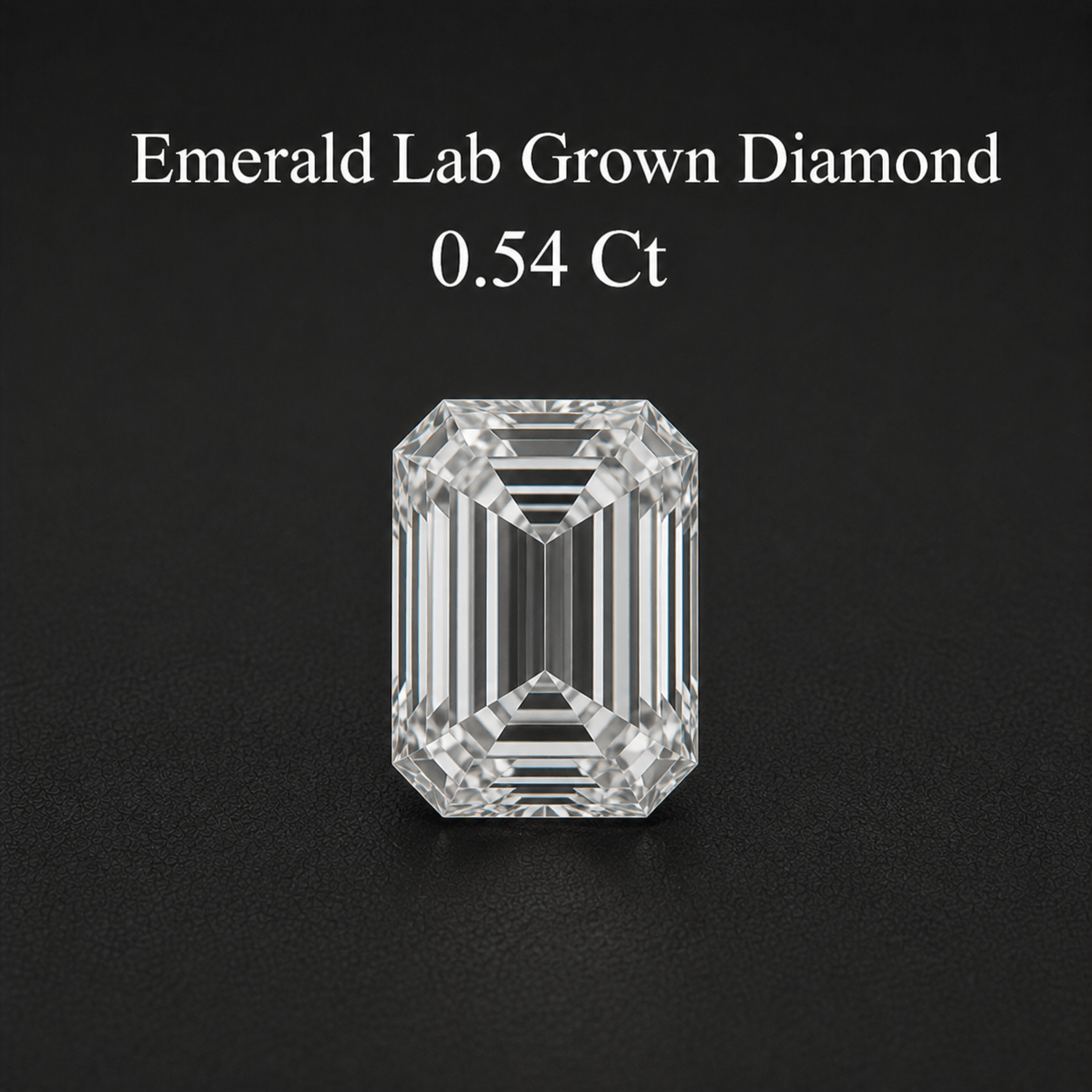 Emerald Lab Grown Diamond – 0.54 Ct