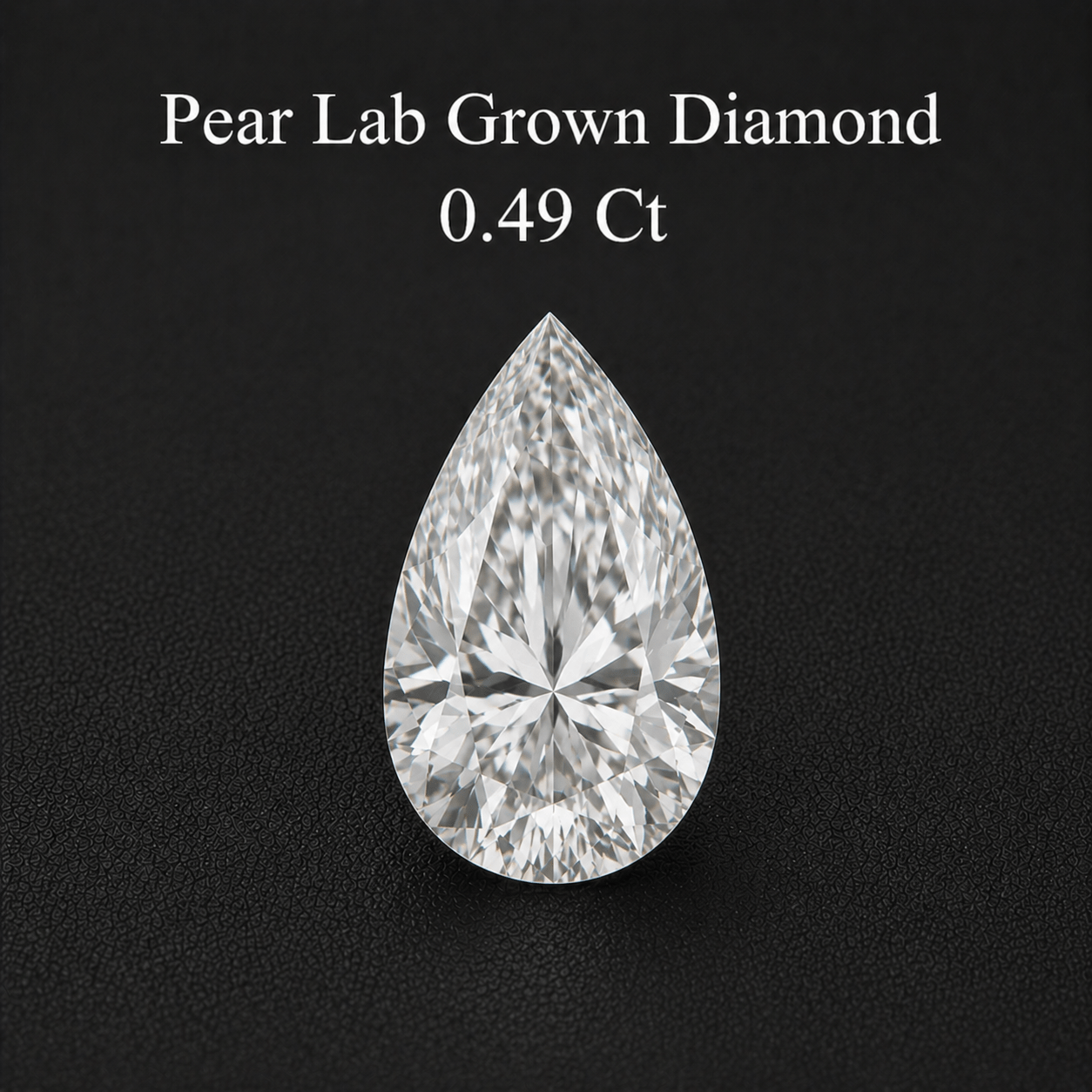 Pear Lab Grown Diamond – 0.49 Ct